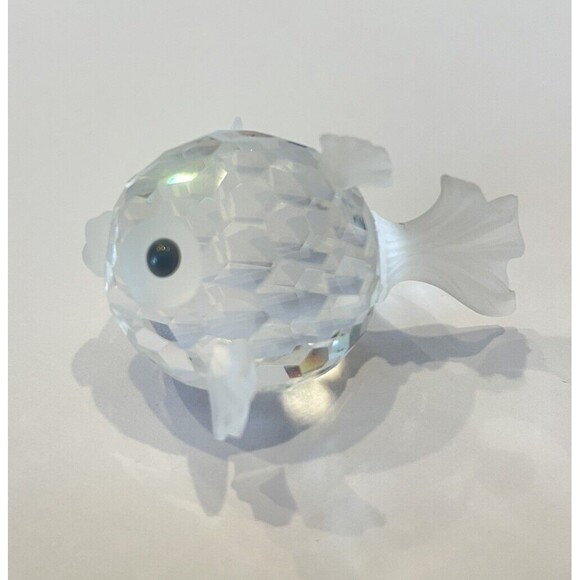 Vintage Swarovski Crystal Medium Blowfish Figurine - Picture 2 of 8